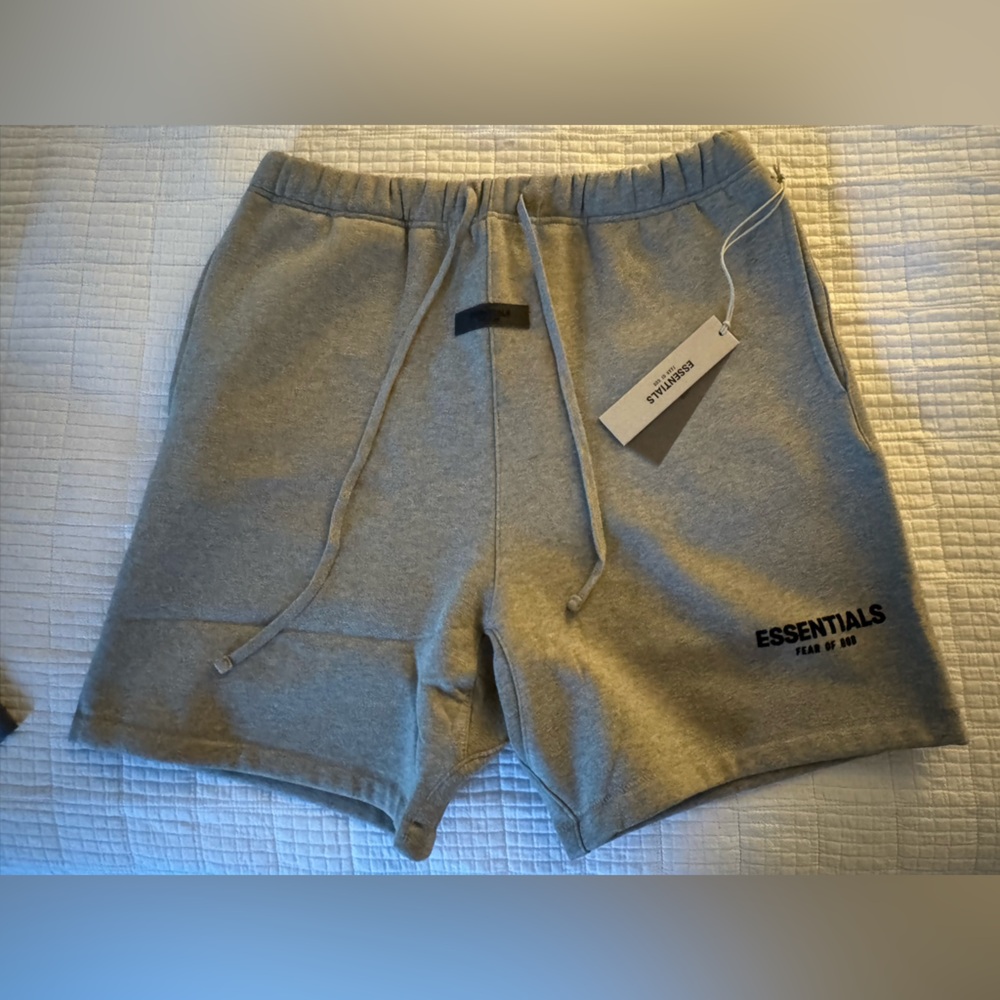 Fear of God Essentials Heather Gray Men's Athletic Shorts